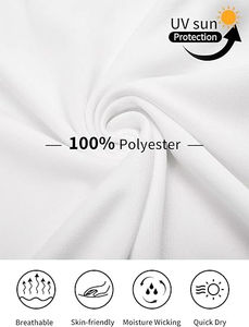 Chemises formelles pour hommes à motif uni en tissu tissé Spandex/Polyester, manches courtes, longueur courte, brodées, anti-humidité, séchage rapide - Product Image 6