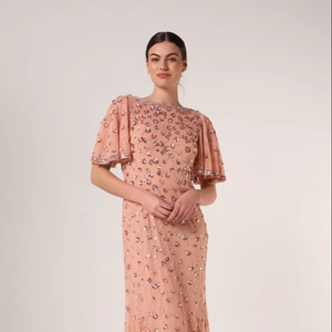 Elegante Vestido largo de tul bordado hecho para fiesta de graduación listo para enviar vestido para las salidas nocturnas y la reunión - Product Image 1