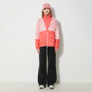 Chaqueta cortavientos transpirable personalizada para mujer de poliéster 100% al por mayor forro de lino y nailon con decoración bordada - Product Image 5