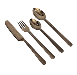 Couverts en cuivre antique et en métal doré avec manche exquis, qualité supérieure, couverts faits à la main, comprenant un ensemble de fourchettes et de cuillères - Product Image 3