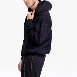 เสื้อฮู้ดมีซิปงานตามสั่งผ้าฝ้าย100% สำหรับผู้ชายเสื้อมีฮู้ดแบบรูดซิปพิมพ์ลายพอง - Product Image 3