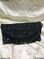 Nuevo Diseño de Patrones Étnicos, Bolso de Mano de Noche para Mujer, Hecho a Mano por Diseñadores, de Primera Calidad, con Cuentas Bordadas y Tipografía