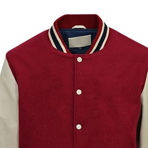 Nouveau design de vestes universitaires d'hiver de couleur unie pour hommes meilleure qualité veste universitaire durable et personnalisée pour hommes en vente avec service OEM - Product Image 2