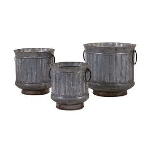 กระถางปลูกดอกไม้ขอบทองสีดำสำหรับตกแต่งบ้านและโรงแรมใช้ตกแต่งสวนงานแฮนด์เมดดีไซน์เนอร์ตกแต่งกลางแจ้ง - Product Image 6