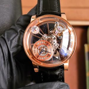 Montres pour hommes Luxe Bracelet en cuir Sports Business Montre Squelette Pointeur Affichage Astronomique Charme Diamant Accents Citizen - Product Image 2