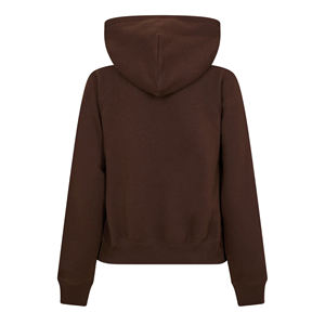 Sweat-shirt à capuche pour femme, surdimensionné, en coton épais, en molleton, avec logo personnalisé, badge, pull-over, épais, uni, ample, ample, style baggy - Product Image 2