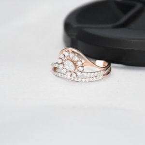 Anillo de Oro Sólido de 14K con Certificación VDS IGI, Diamante Natural con Corte Brillante, Joyería Fina Minimalista, Elegancia Diaria para Mujer, Boda - Product Image 3