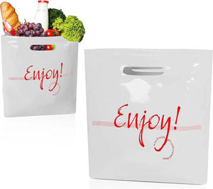 Bolsas de compras ecológicas, bolsas de lona troqueladas biodegradables, bolsas de compras impresas personalizadas - Product Image 6