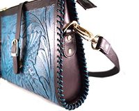 Bolso de hombro de cuero genuino Vintage de diseñador para mujer, forro de algodón hecho a mano, bolso único de verano con estilo para mujer, Primavera