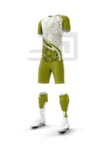 Uniforme de Fútbol Atlético Personalizado, Camiseta de Fútbol Transpirable con Estampado por Transferencia de Calor, Pantalones Cortos con Cordón Ajustable, Ligeros, 100% Poliéster - Product Image 1