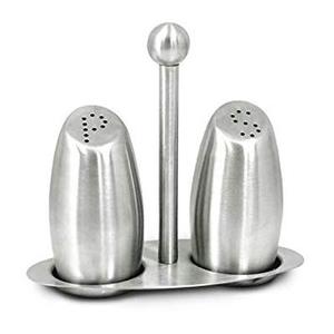 Ensemble de support de salière et poivrière en métal de ferme, ensemble de sel et de poivre mignon avec caddie pour restaurants, décor de ferme - Product Image 3