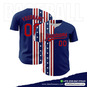 เสื้อเบสบอลผู้ชายคอวีติดกระดุมเต็มตัว พิมพ์ลายแบบซับลิเมชั่นสั่งทำโดยตรงจากโรงงาน DEESHA ผลิตจากโพลีเอสเตอร์ 100% ป้องกันรังสียูวี - Product Image 3