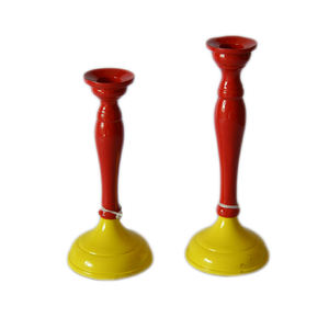 Fully Painted Candle Holders Set <b>Candlestick</b> Candle Stand Factory Supplies Metal Table T Light Holder Christmas Decoration - Product Image 5