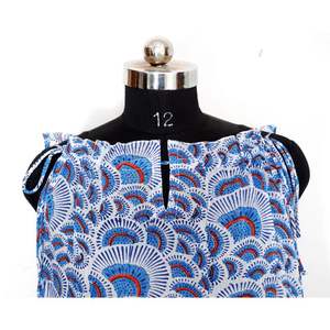 ชุดเดรสสไตล์โบฮีเมียนสำหรับผู้หญิงพิมพ์ดิจิตอลเสื้อทูนิคอตตอนแบบอินเดียยาวถึงพื้นชุดชายหาดแขนกุดซักได้สำหรับฤดูร้อน - Product Image 4