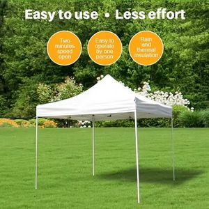 <span class=keywords><strong>Toldo</strong></span> Plegable Portátil de 3x3m con Paredes Laterales, Reemplazo para Caravana, 10x10 pies, Rosa, Resistente a los Rayos UV, Impermeable, Resistente, para Exteriores - Product Image 4