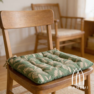 Cojines para Silla Resistentes al Agua 40x40x5 cm, Almohadas para Exteriores 100% Poliéster, Relleno de Fibra de Poliéster, Diseño Acolchado, Lavables a Máquina - Product Image 1