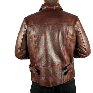 Chaqueta de cuero para hombre, precio de alta calidad, chaqueta de cuero con logotipo personalizado para hombre, chaqueta de precio al por mayor de fábrica para hombre - Product Image 5