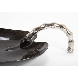 Leaf Design Serving Bowl With Metal <b>Handle</b> Designed For Stylish Dining Premium Food Serving And Modern Home <b>Kitchen</b> Display - Product Image 2