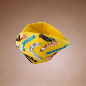 ที่คาดผมประดับเลื่อมสีเหลืองแบบใหม่ ทำมือ ดีไซน์ทันสมัย มีสีให้เลือกตามสั่ง เหมาะสำหรับงานปาร์ตี้และโอกาสพิเศษ - Product Image 2