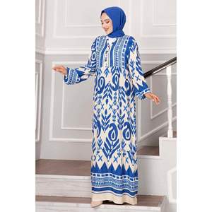 Robe Crème pour Femme en Viscose 100% avec Détails Demi-Boutonnage - Product Image 3