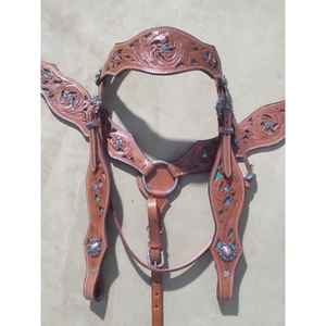 Juego de cuello de pecho de brida ajustable y cómodo duradero de estilo occidental para caballo disponible a precio mayorista - Product Image 4