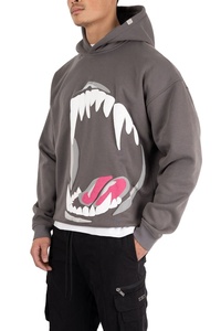 Premium Quality Wholesale Price New Arrival Trendy <b>Black</b> Color <b>Men's</b> Puff Printing Hoodie Cotton Puff Printing <b>Hoodies</b> for <b>Men</b> - Product Image 2