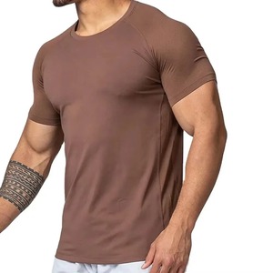 Camiseta Deportiva de Manga Corta con Cuello Redondo para Hombre, de Secado Rápido, Transpirable, 100% Algodón, Corte Regular, con Tela de Lona - Product Image 3