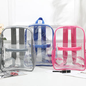 Sac à dos quotidien pour enfants MKW-2093 PRO transparent avec bretelles réglables en matériau imperméable - Product Image 3
