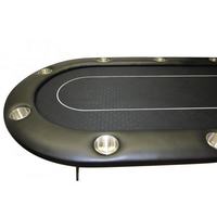 Table de poker moderne de luxe personnalisable pliable et portable meilleure qualité roulette ovale de casino personnalisée directement vendue
