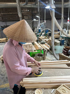 Palos artesanales de madera de caucho redondos duraderos OEM y tacos de madera natural, personalizables para cajas de manualidades DIY, carteles de pared - Product Image 5