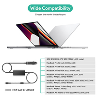 HKY 140W adaptateur cc USB-C 12V 24V entrée cc vers chargeurs et adaptateurs d'alimentation cc chargeur de voiture TYPE C