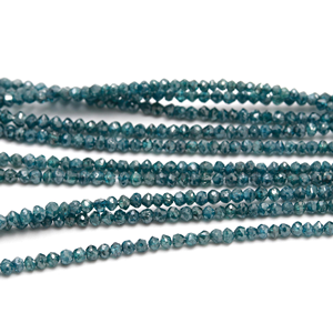 Perle de diamant bleu AAA+ scintillante, diamant naturel facetté - Product Image 3