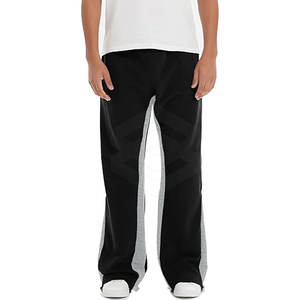 2024 Vintage hommes Flair pantalons de survêtement léger coton Jogging piste évasé pantalon personnalisé Design décontracté - Product Image 6
