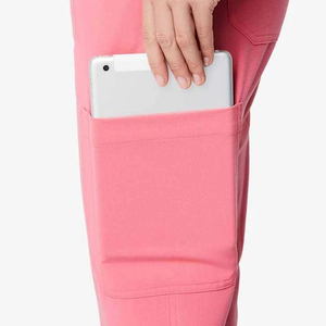 Nuevo diseño Unisex conjuntos de uniformes de enfermería 100% algodón Jersey Scrubs Top y pantalones con múltiples bolsillos para hospitales y médicos - Product Image 5