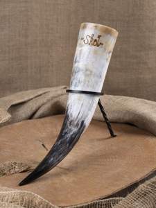 Best Quality Premium Ceramic Drinking Horn with Stand Latest Arrival Home Decor for Christmas Inspired by Viking Crafts - Product Image 4