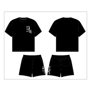 100% ensemble t-shirt et short en coton biologique imprimé en 3D élégant t-shirt et short d'été respirant de qualité supérieure pour hommes - Product Image 3