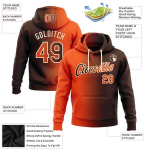 Sweats à capuche et sweat-shirts à capuche pour hommes de grande taille, couleur unie, logo personnalisé, marque privée brodée OEM, ensemble unisexe - Product Image 2