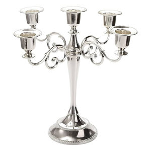 เชิงเทียนโลหะแบบทันสมัยที่วางเทียน5แขนสำหรับงานแต่งงานงานปาร์ตี้ - Product Image 6