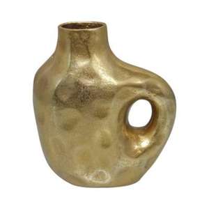 Juego de jarrones de Metal de artesanía Premium india, tamaño de forma personalizado, acabado dorado pulido, decoración Cultural para el hogar, maceta de mesa - Product Image 2