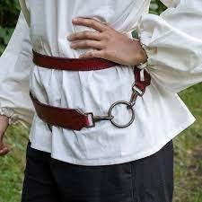 Sword-cinturones con eslingas oem Sam, cinturón marrón con ajuste de latón y cinturón de cuero - Product Image 5