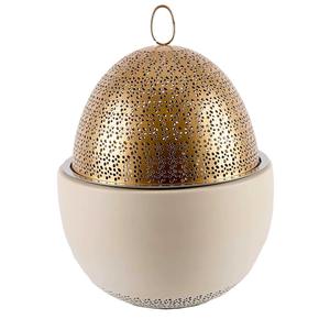 Cazuela Ovalada con Tapa Dorada para Eventos Festivos, Buffet, Exhibición de Alimentos y Servicio de Comida Caliente, Procedente de la India - Product Image 1