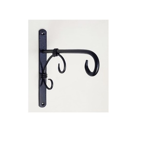 <b>Black</b> Iron Wall <b>Hooks</b> Mounted Coat <b>Hook</b> for Home Farmhouse Coats Bags Hats Towels Use - Product Image 2