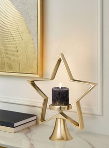 High Quality Gold Metal T-<b>Light</b> Holder in Star Shape Best Price Home Decoration for Christmas <b>Tea</b> <b>Lights</b> Gifting & Decor - Product Image 3