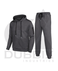 Survêtement pour homme 2 pièces sweat-shirts athlétiques à capuche ensembles de survêtements de course à pied jogging décontractés - Product Image 2