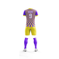 Uniforme de football authentique vintage avec logo personnalisé, uniforme d'arbitre de football classique pour adultes, manches courtes, été