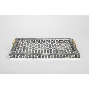 Plateau de service en incrustation d'os fait à la main plateau en bois écologique de haute qualité pour ustensiles de cuisine plateau en bois décoratif de Restaurant de table - Product Image 6