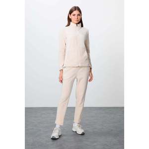 Ensemble de survêtement en molleton à col montant oversize pour femme TommyLife, coupe droite classique, bleu marine, modèle 95339 - Product Image 2