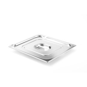 HENDI Profi Line GN 2/3 354x325mm Coperchio con Fessura per Cucchiaio, Poggiacucchiaio e Clip per Pentole - Product Image 1