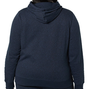 เสื้อมีฮู้ดระบายอากาศสำหรับผู้หญิงมีโลโก้สีทึบและสไตล์ล่าสุด - Product Image 6
