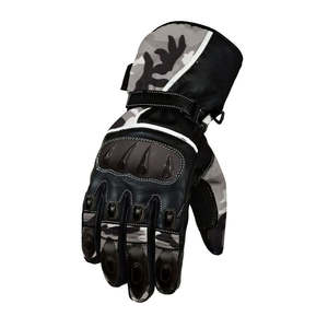 Gants de moto en cuir 100 % véritable de qualité professionnelle, fabriqués directement en usine, personnalisables, coupe-vent, pour le cyclisme et les sports de plein air - Product Image 5